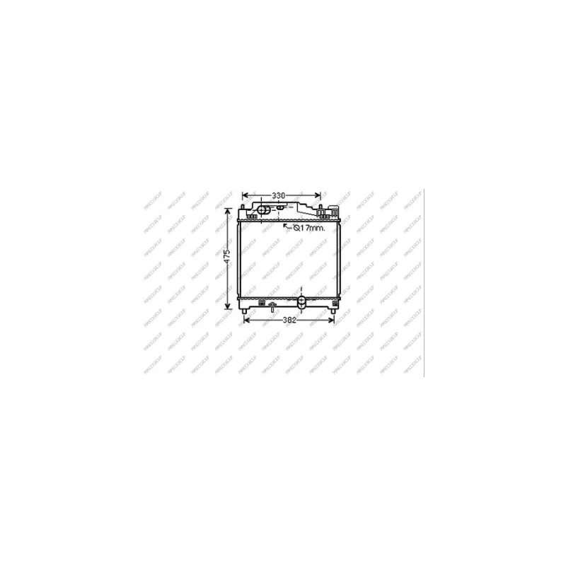 Radiateur, refroidissement du moteur PRASCO TY050R002