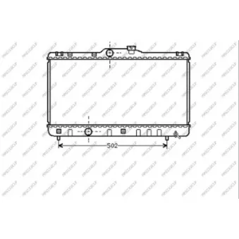 Radiateur, refroidissement du moteur PRASCO TY082R001