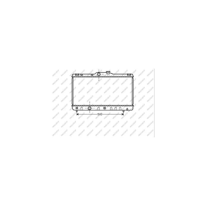 Radiateur, refroidissement du moteur PRASCO TY082R001