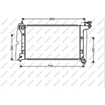 Radiateur, refroidissement du moteur PRASCO TY087R001