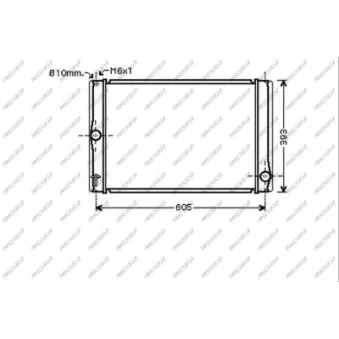 Radiateur, refroidissement du moteur PRASCO TY090R006
