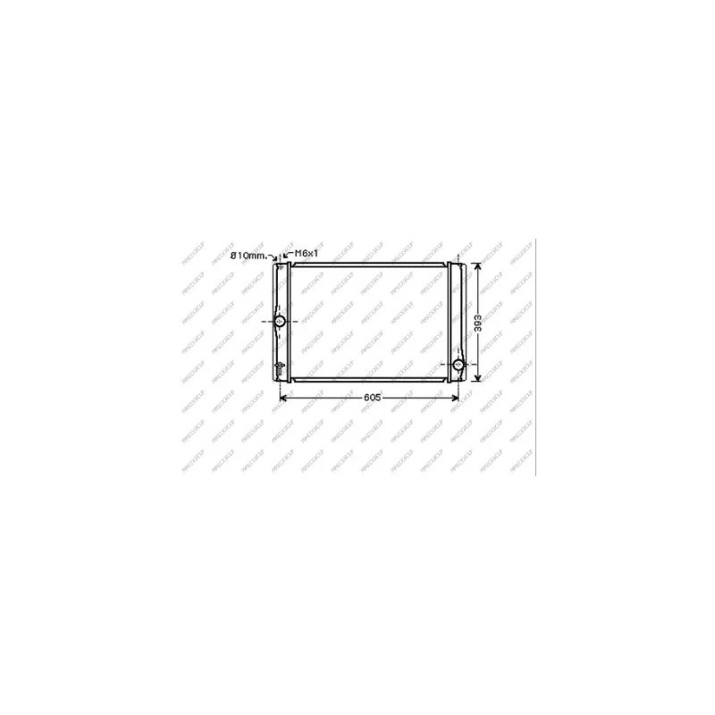 Radiateur, refroidissement du moteur PRASCO TY090R006