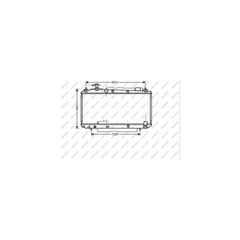 Radiateur, refroidissement du moteur PRASCO TY283R007