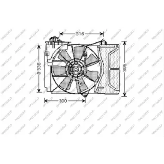 Ventilateur, refroidissement du moteur PRASCO TY320F001