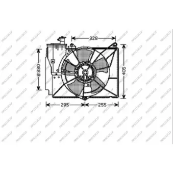 Ventilateur, refroidissement du moteur PRASCO TY320F002