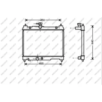 Radiateur, refroidissement du moteur PRASCO