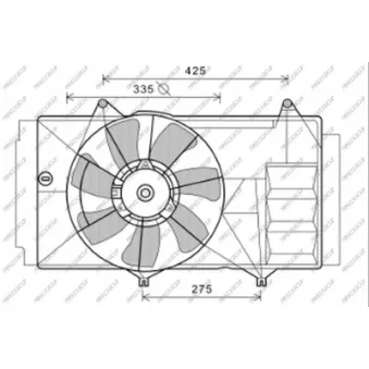 Ventilateur, refroidissement du moteur PRASCO TY324F003