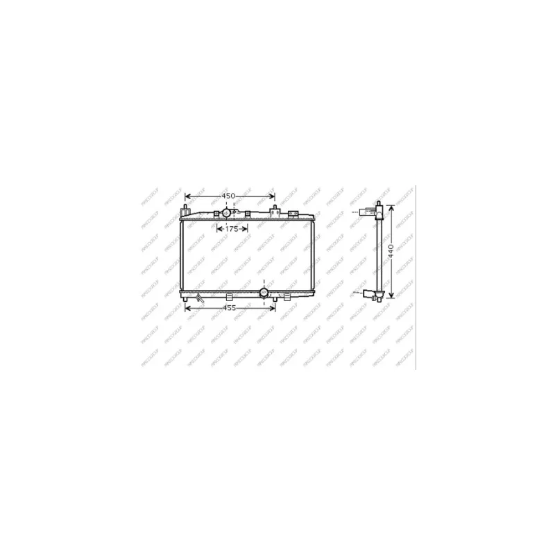 Radiateur, refroidissement du moteur PRASCO TY324R003