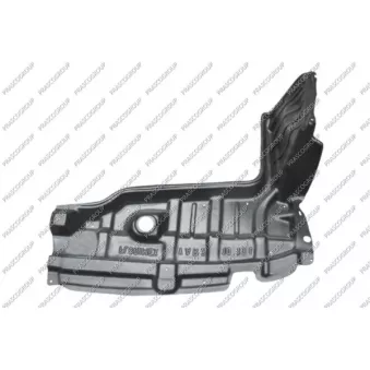 Insonoristaion du compartiment moteur avant gauche PRASCO TY3251904