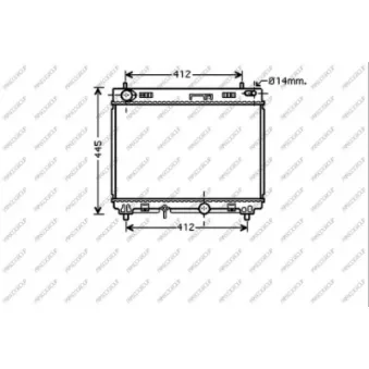 Radiateur, refroidissement du moteur PRASCO TY325R002