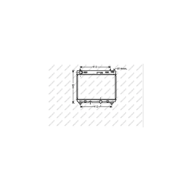 Radiateur, refroidissement du moteur PRASCO TY325R002