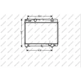 Radiateur, refroidissement du moteur PRASCO TY325R003