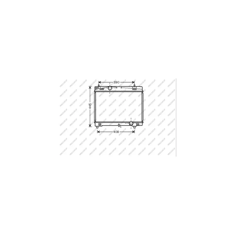 Radiateur, refroidissement du moteur PRASCO TY325R003