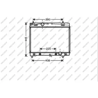 Radiateur, refroidissement du moteur PRASCO TY325R006