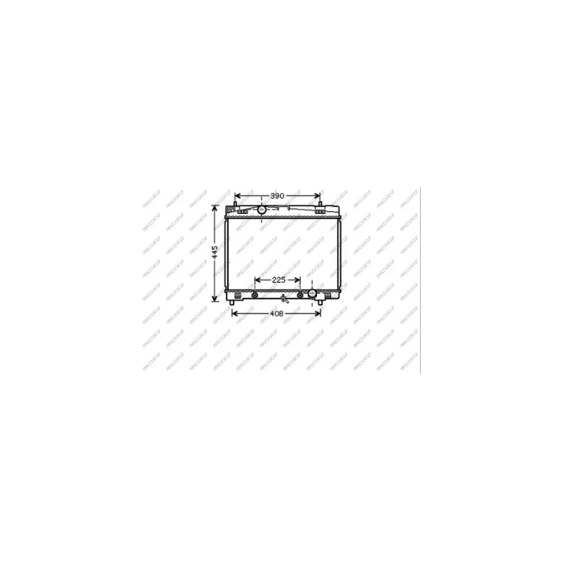 Radiateur, refroidissement du moteur PRASCO TY325R006