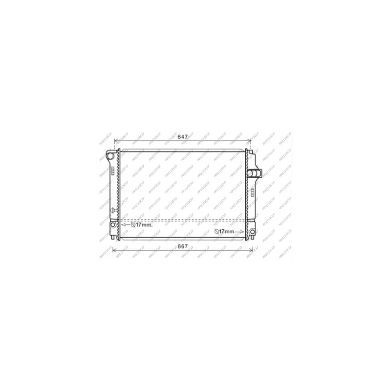 Radiateur, refroidissement du moteur PRASCO TY328R002