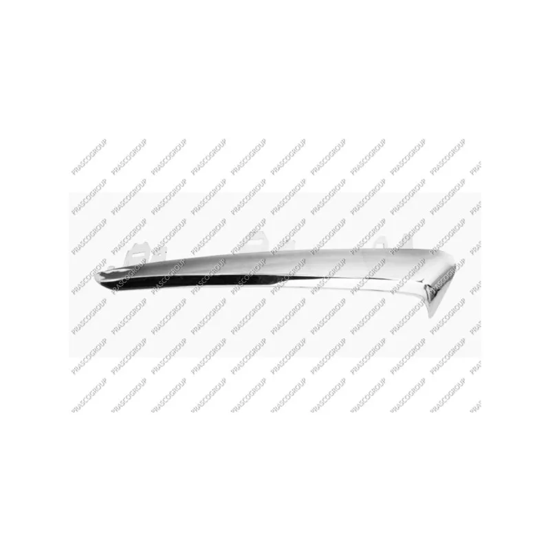 Baguette et bande protectrice, pare-chocs avant gauche PRASCO TY3301244