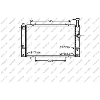 Radiateur, refroidissement du moteur PRASCO TY420R001