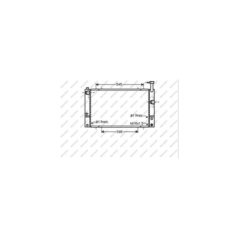 Radiateur, refroidissement du moteur PRASCO TY420R001