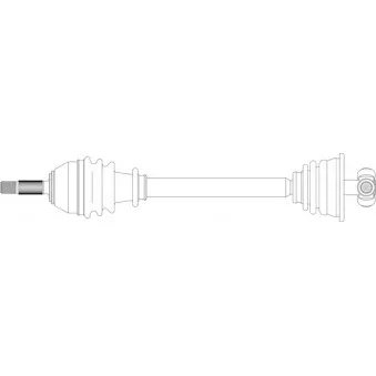 Arbre de transmission avant gauche GENERAL RICAMBI RE3024