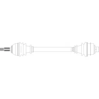 Arbre de transmission avant droit GENERAL RICAMBI RE3025