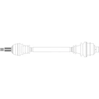 Arbre de transmission avant droit GENERAL RICAMBI RE3046