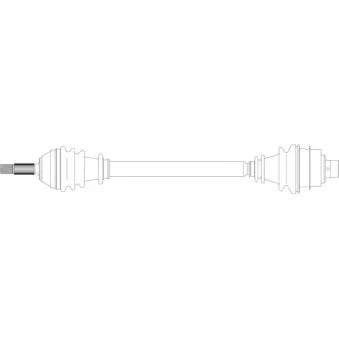 Arbre de transmission avant droit GENERAL RICAMBI RE3057