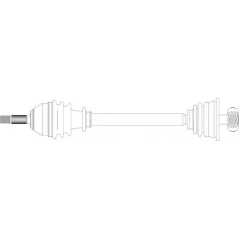 Arbre de transmission avant gauche GENERAL RICAMBI RE3058