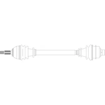 Arbre de transmission avant droit GENERAL RICAMBI RE3059