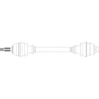 Arbre de transmission avant droit GENERAL RICAMBI RE3065