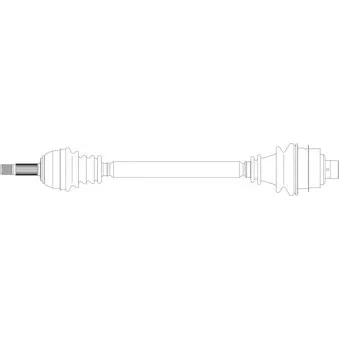 Arbre de transmission avant droit GENERAL RICAMBI RE3074