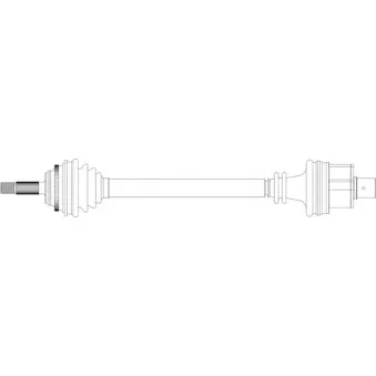 Arbre de transmission avant droit GENERAL RICAMBI RE3081