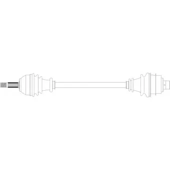 Arbre de transmission avant droit GENERAL RICAMBI RE3107