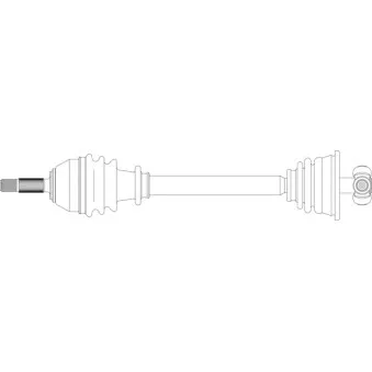 Arbre de transmission avant gauche GENERAL RICAMBI RE3108