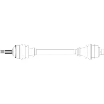 Arbre de transmission avant droit GENERAL RICAMBI RE3111