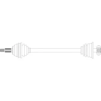 Arbre de transmission avant gauche GENERAL RICAMBI RE3112
