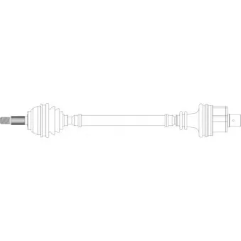 Arbre de transmission avant droit GENERAL RICAMBI RE3113