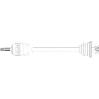 Arbre de transmission avant gauche GENERAL RICAMBI RE3116