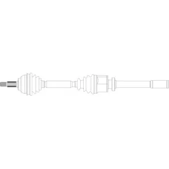 Arbre de transmission avant droit GENERAL RICAMBI RE3121