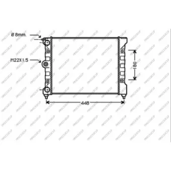 Radiateur, refroidissement du moteur PRASCO VG012R004