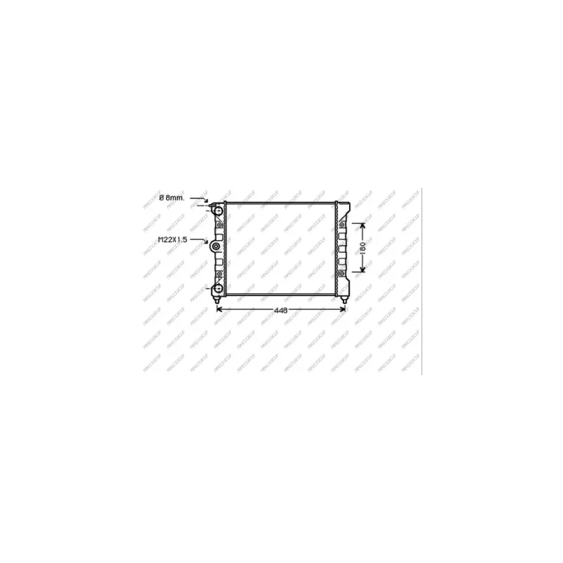 Radiateur, refroidissement du moteur PRASCO VG012R004