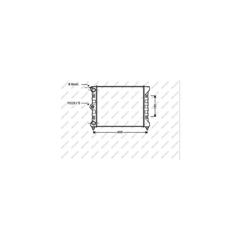 Radiateur, refroidissement du moteur PRASCO VG012R012