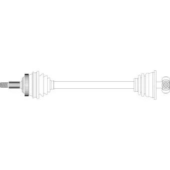 Arbre de transmission avant gauche GENERAL RICAMBI RE3122