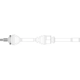 Arbre de transmission avant droit GENERAL RICAMBI RE3123