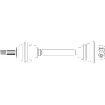 Arbre de transmission avant droit GENERAL RICAMBI RE3125