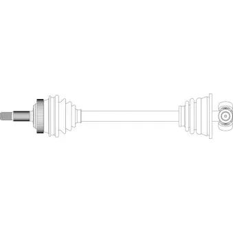 Arbre de transmission avant gauche GENERAL RICAMBI RE3126