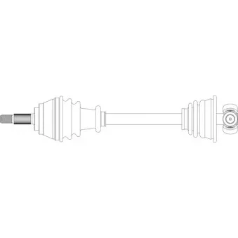 Arbre de transmission avant gauche GENERAL RICAMBI RE3132