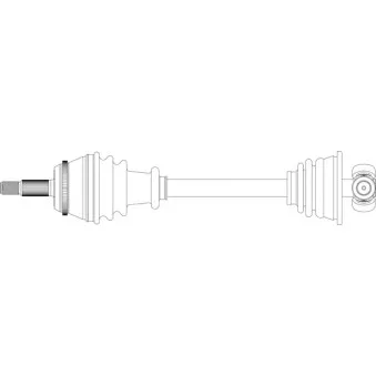 Arbre de transmission avant gauche GENERAL RICAMBI RE3134