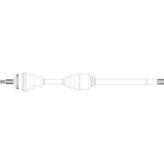 Arbre de transmission avant droit GENERAL RICAMBI RE3135