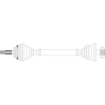 Arbre de transmission avant gauche GENERAL RICAMBI RE3138
